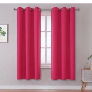 Vibrant Pink Curtains ***Dorm Ready***